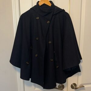 Banana Republic - cape wool jacket with hood
